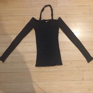 Reformation Long Sleeve Striped Top